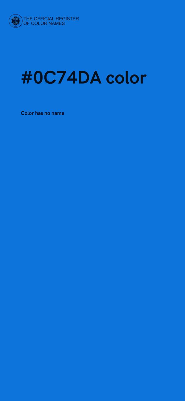 #0C74DA color image