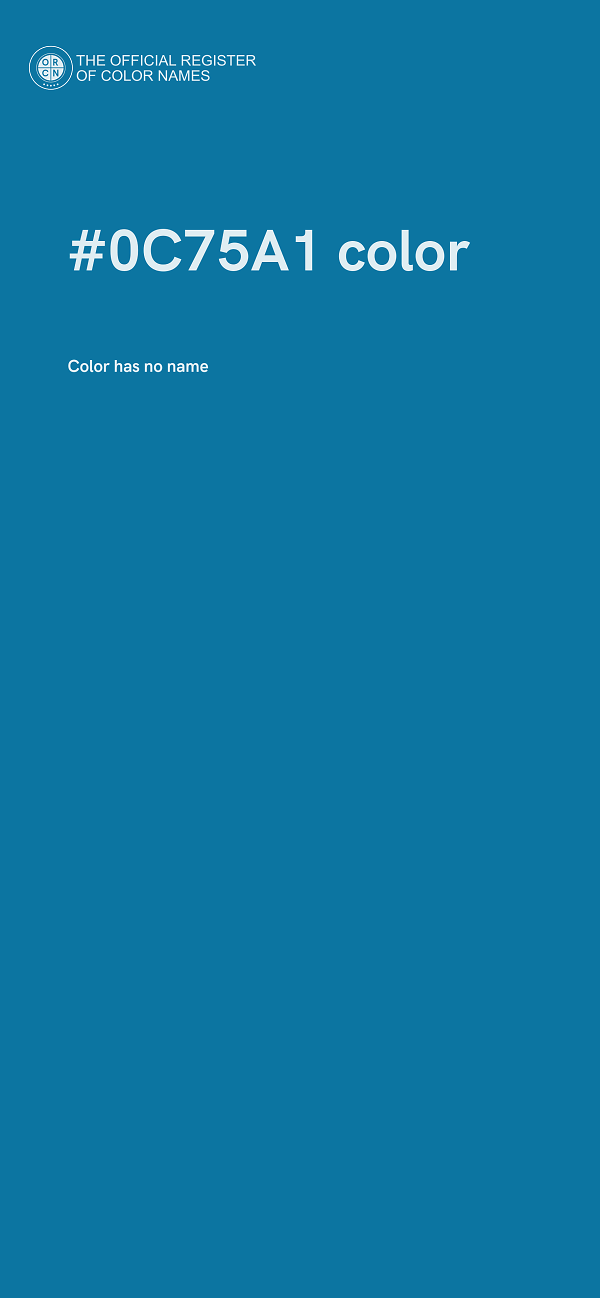 #0C75A1 color image