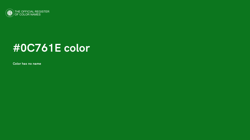 #0C761E color image