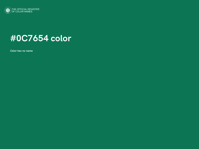 #0C7654 color image