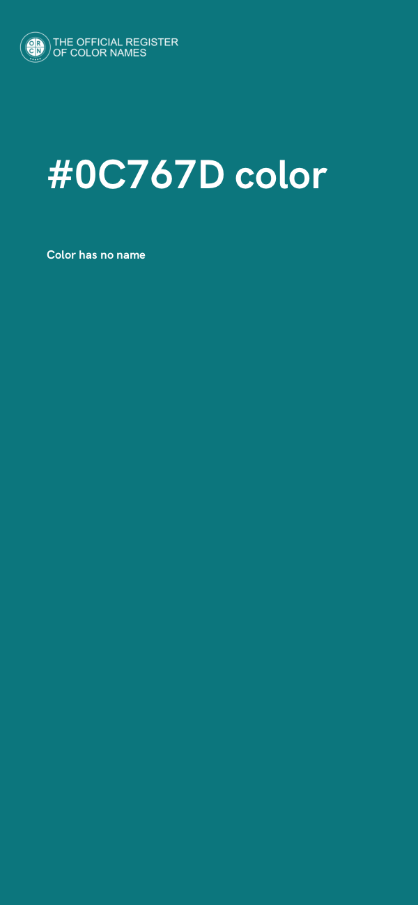 #0C767D color image