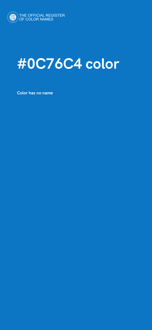 #0C76C4 color image