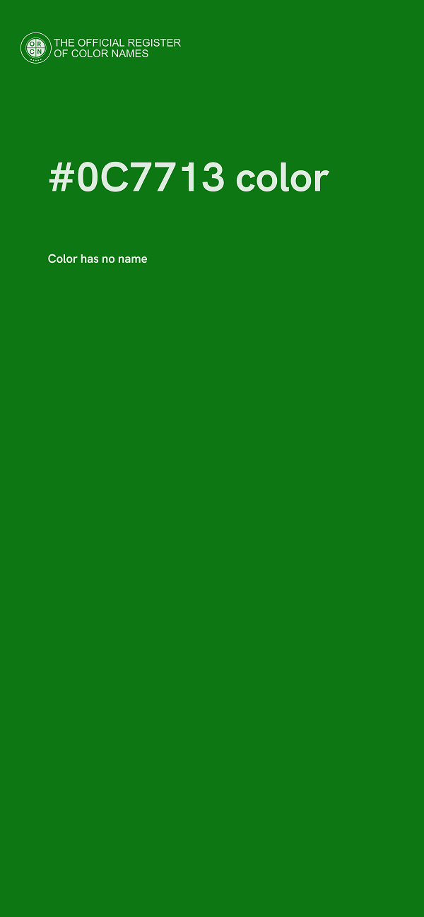 #0C7713 color image