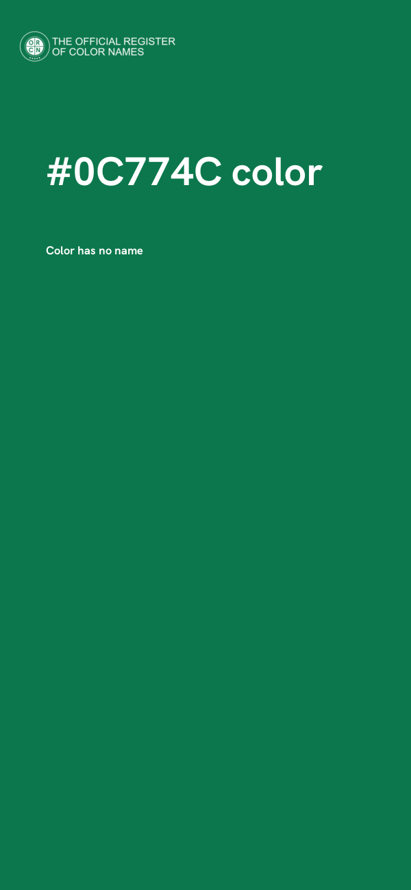 #0C774C color image
