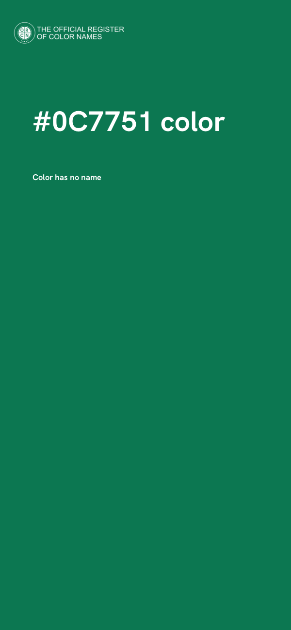 #0C7751 color image
