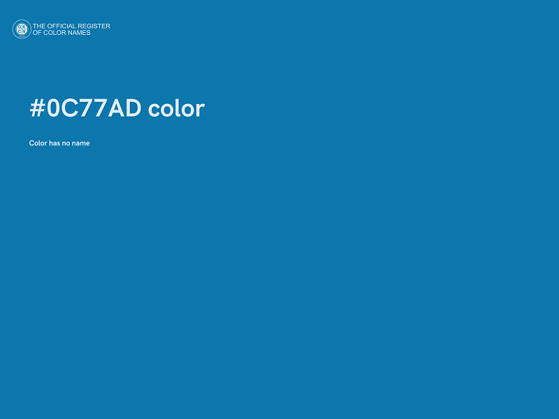 #0C77AD color image