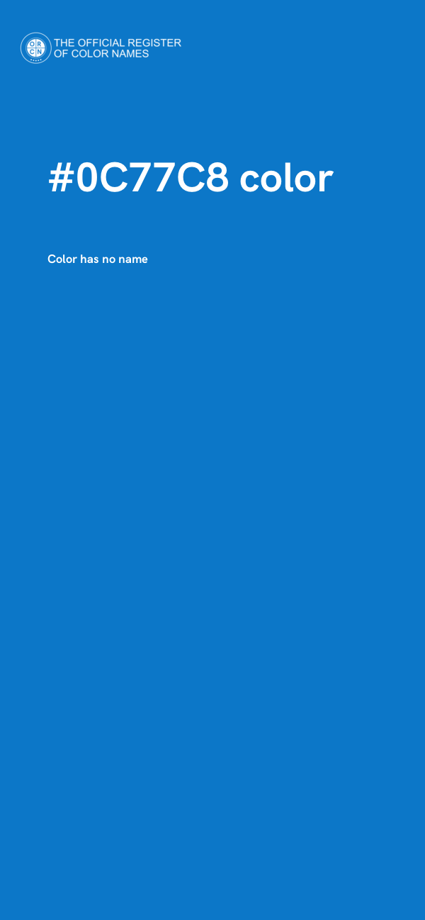 #0C77C8 color image