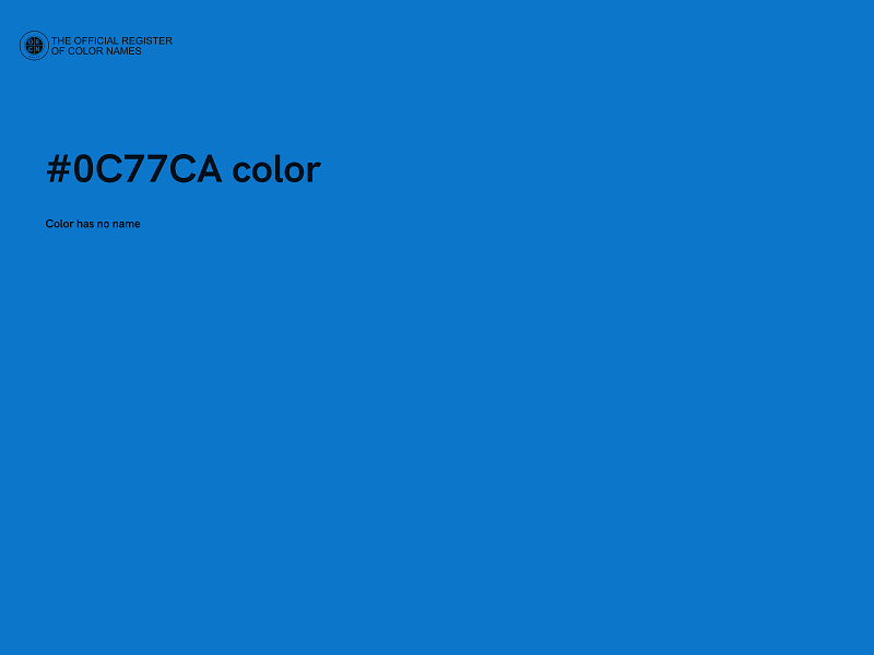 #0C77CA color image