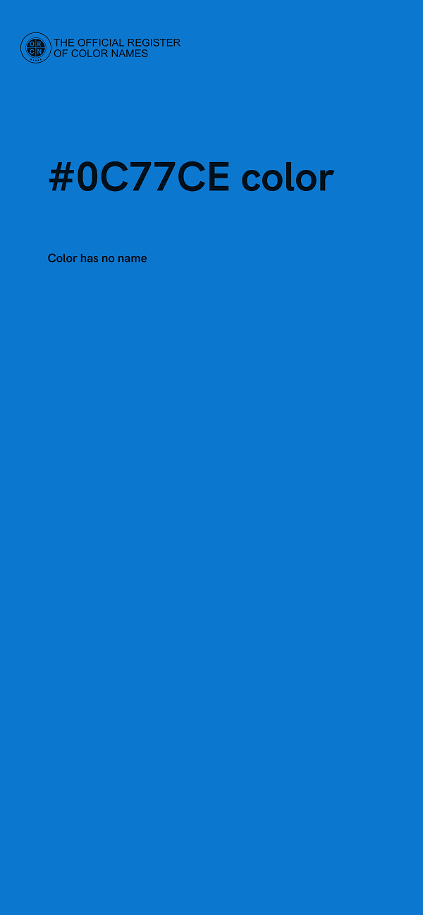 #0C77CE color image