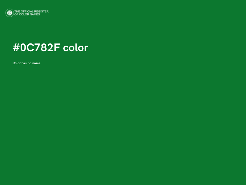 #0C782F color image