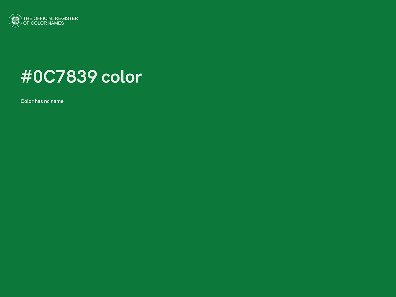 #0C7839 color image