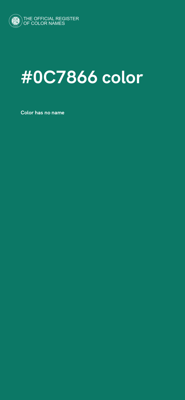 #0C7866 color image