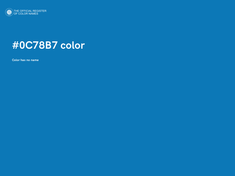 #0C78B7 color image