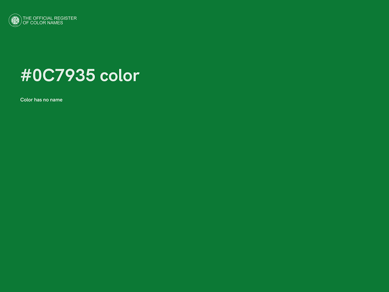 #0C7935 color image