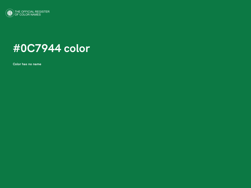 #0C7944 color image