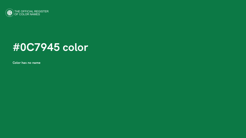 #0C7945 color image