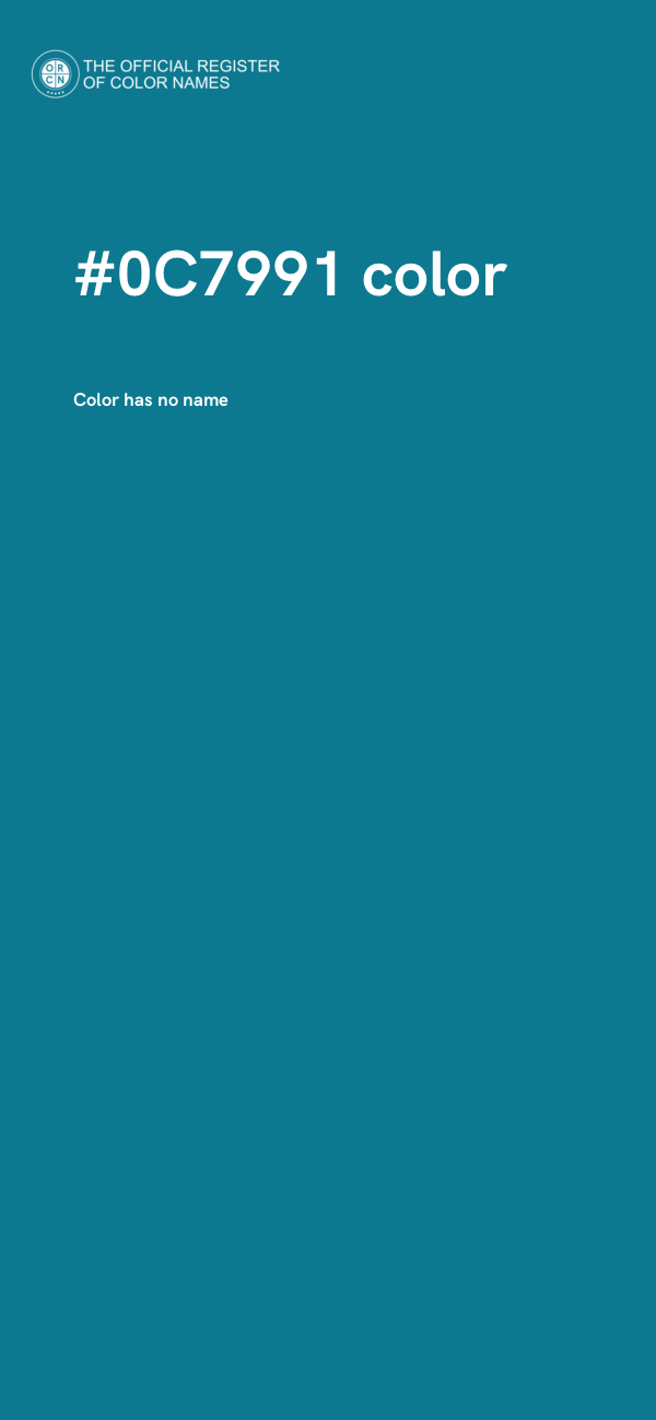 #0C7991 color image