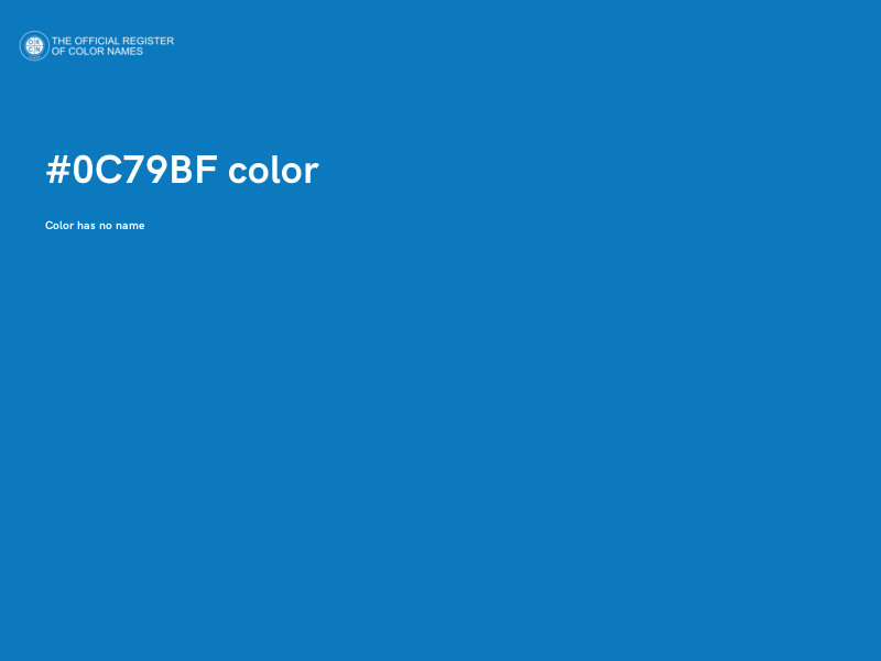 #0C79BF color image