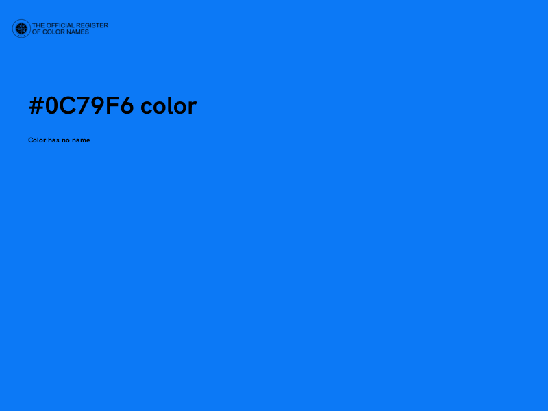 #0C79F6 color image