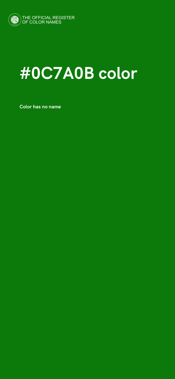 #0C7A0B color image