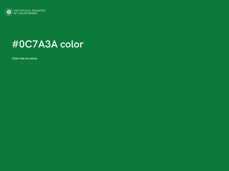 #0C7A3A color image