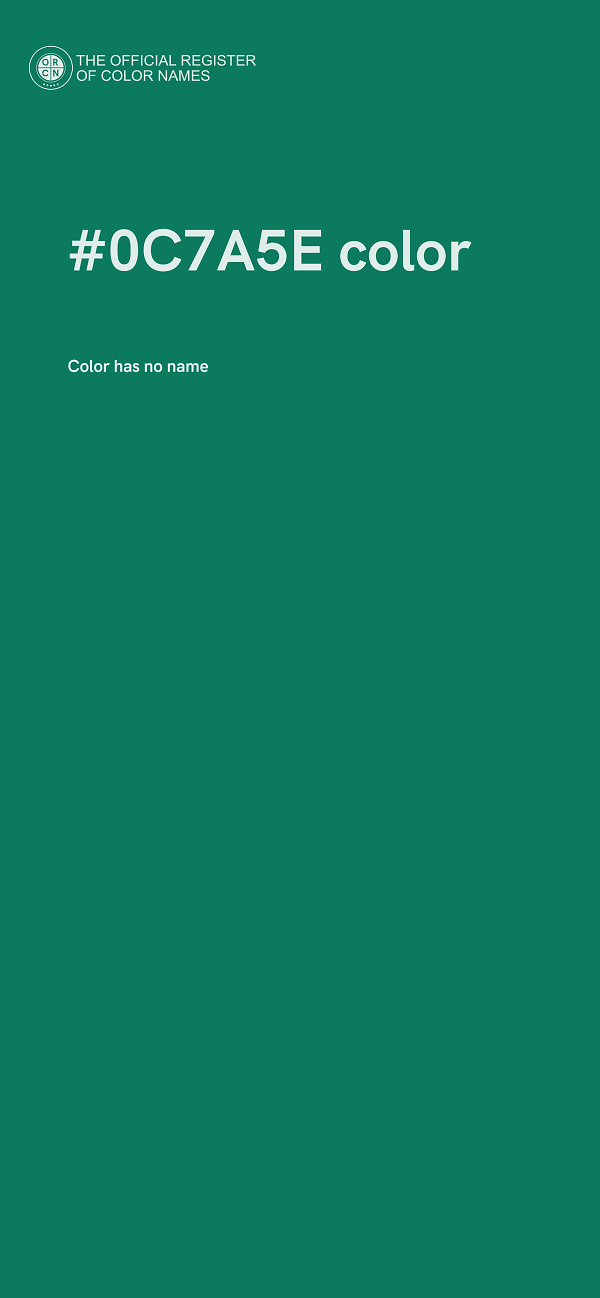 #0C7A5E color image
