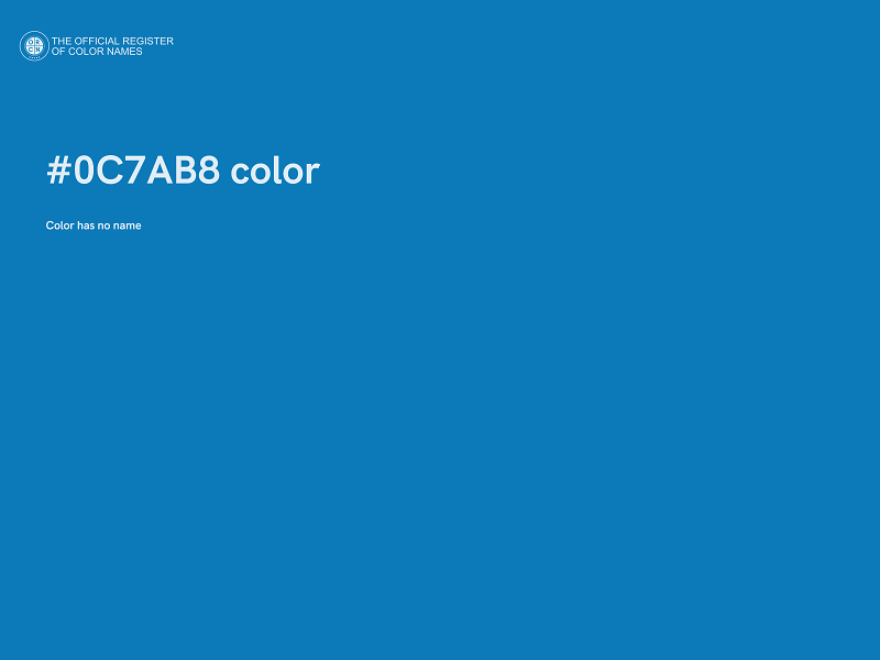 #0C7AB8 color image