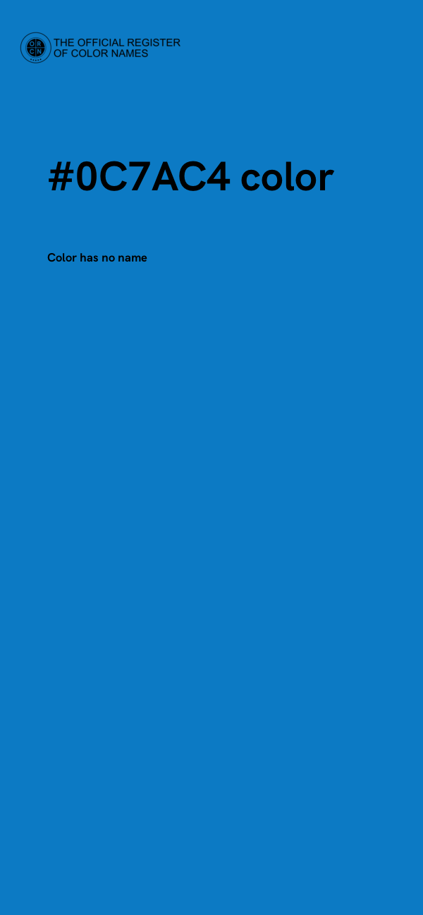 #0C7AC4 color image