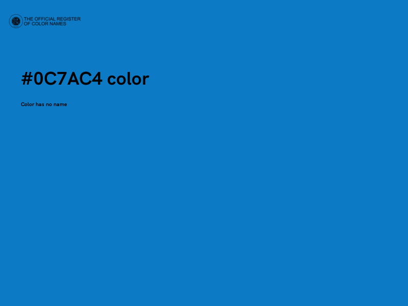 #0C7AC4 color image