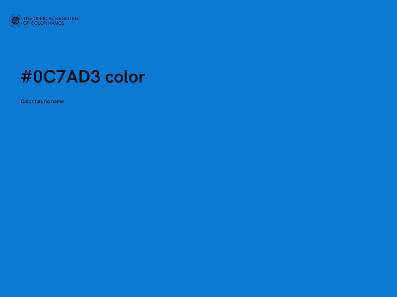 #0C7AD3 color image