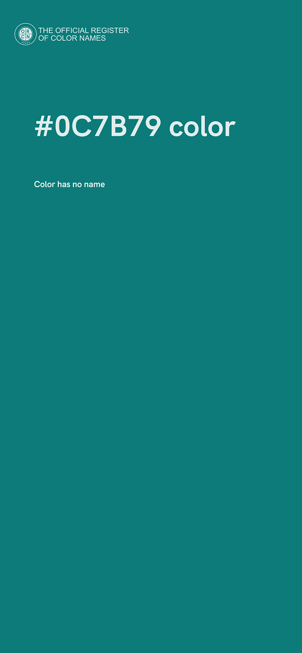 #0C7B79 color image