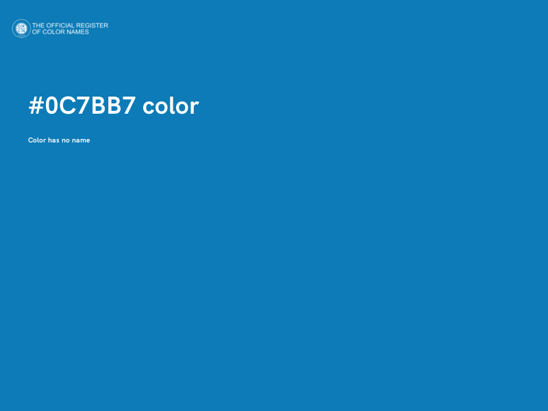 #0C7BB7 color image