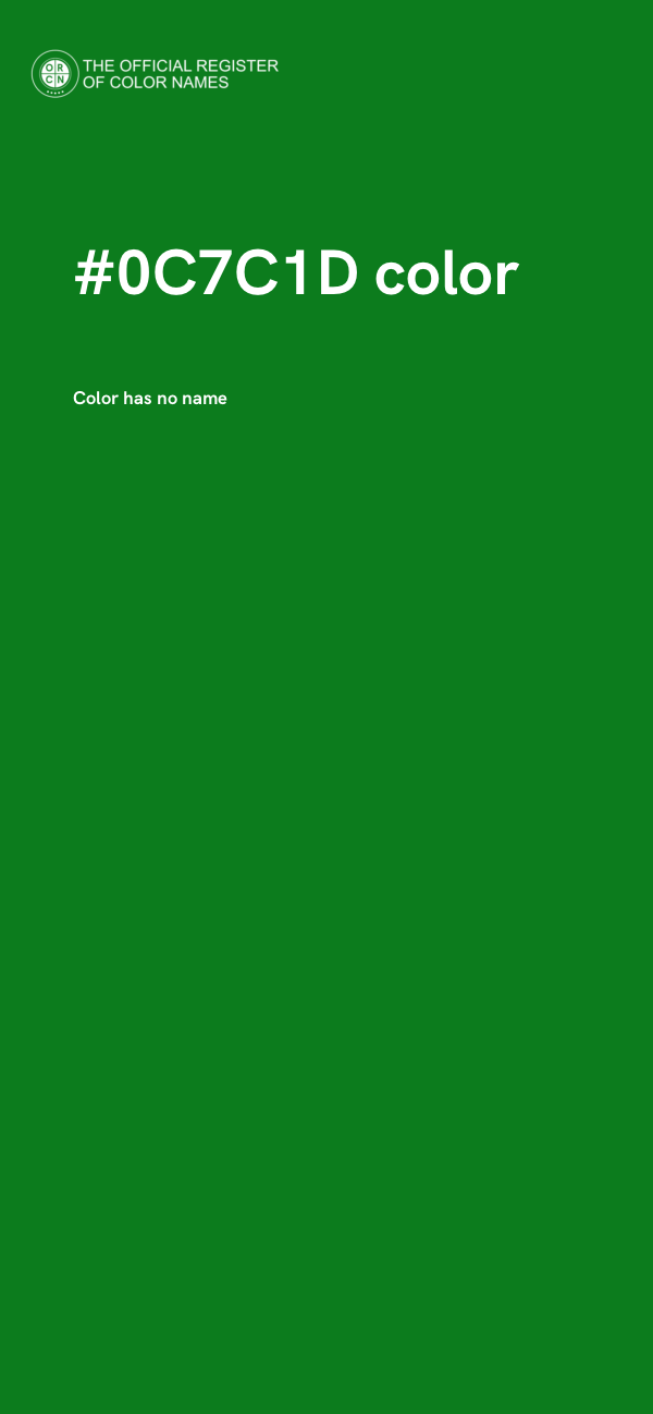 #0C7C1D color image