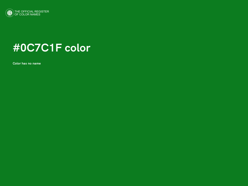 #0C7C1F color image