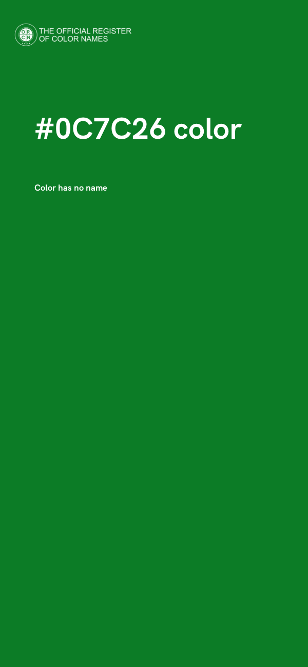 #0C7C26 color image
