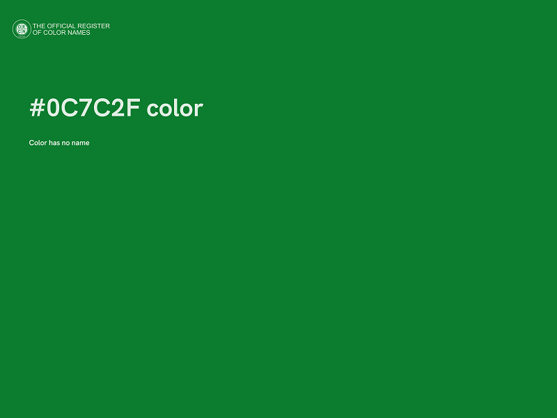 #0C7C2F color image