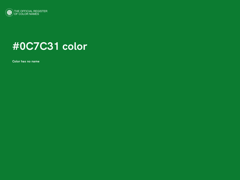 #0C7C31 color image