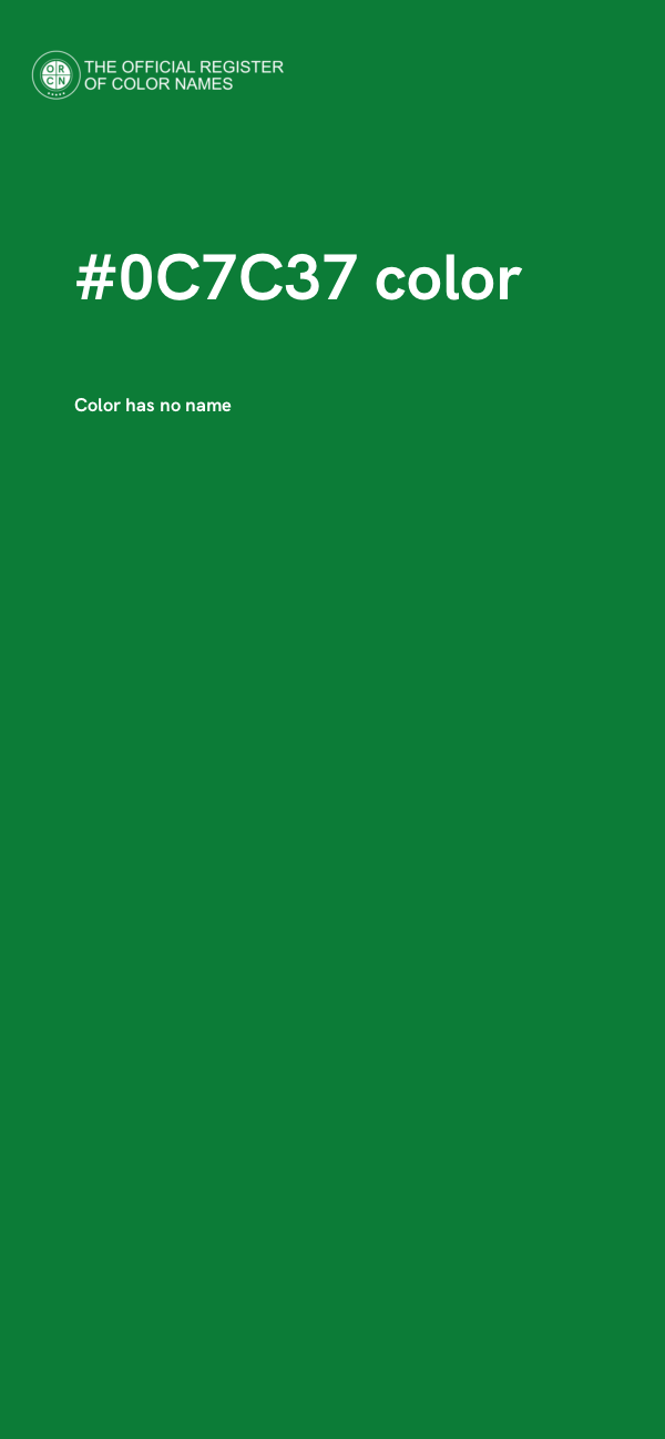 #0C7C37 color image