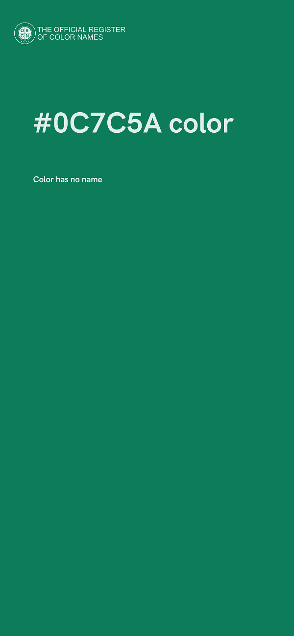 #0C7C5A color image