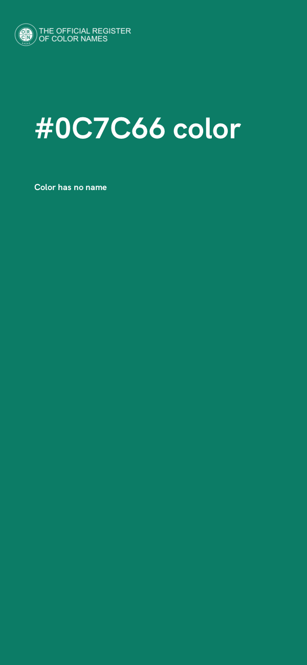 #0C7C66 color image
