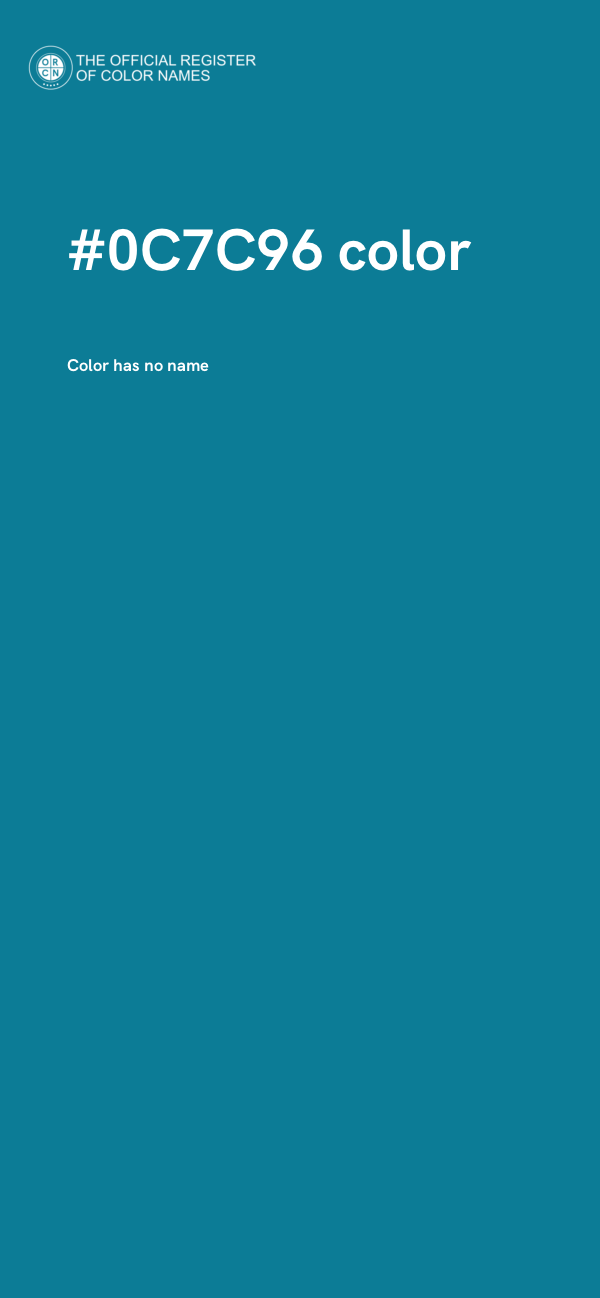 #0C7C96 color image