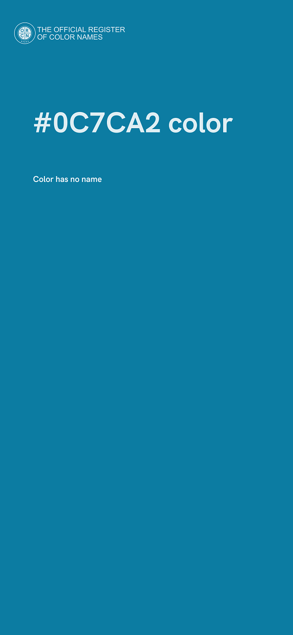 #0C7CA2 color image