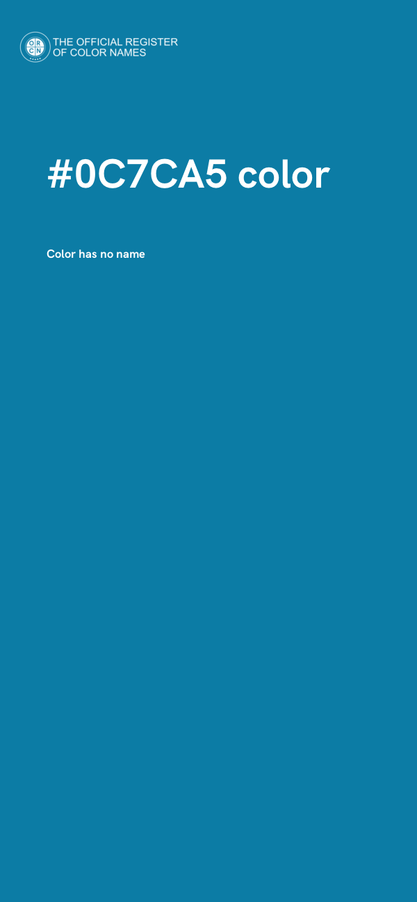 #0C7CA5 color image