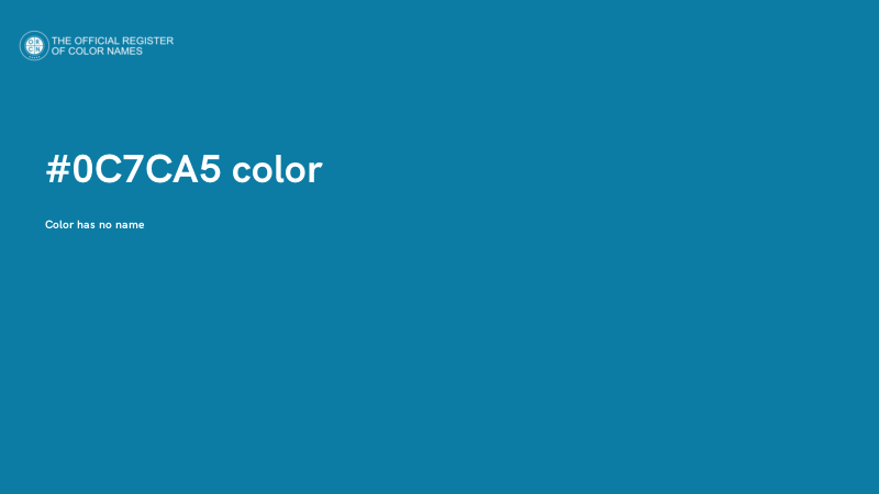#0C7CA5 color image