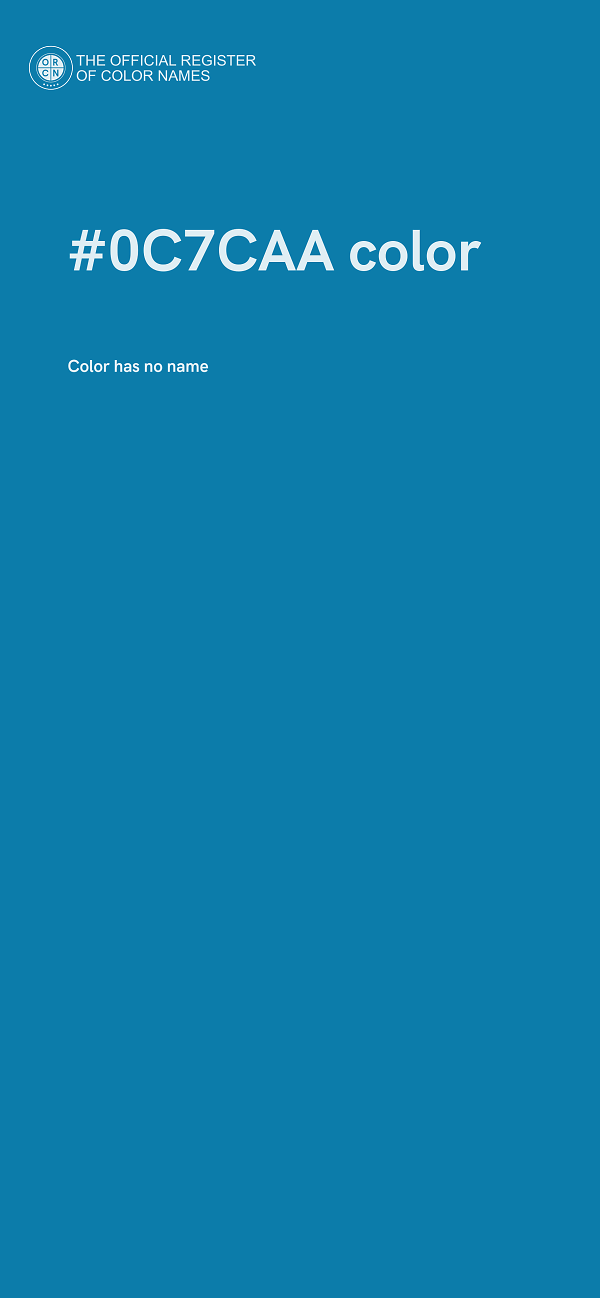 #0C7CAA color image
