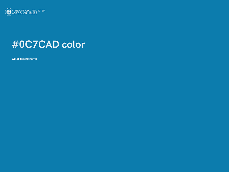 #0C7CAD color image