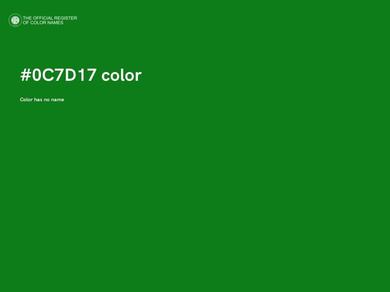 #0C7D17 color image