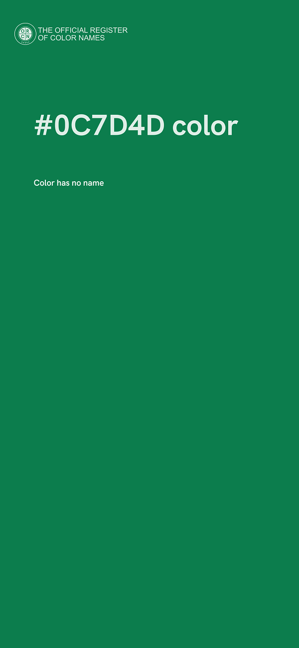 #0C7D4D color image