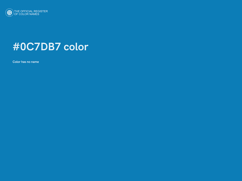 #0C7DB7 color image