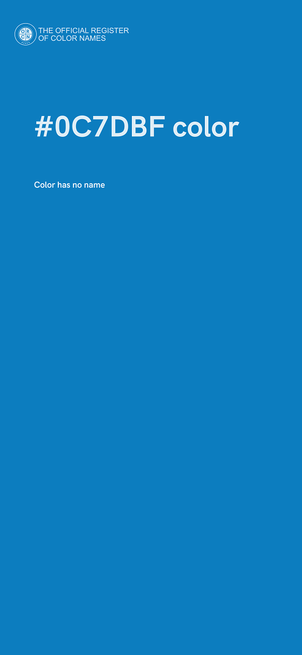#0C7DBF color image